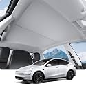 BASENOR Sunshade Roof for 2026 2025 Tesla Model Y Juniper No Gap Gray