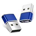 Basesailor USB to USB C Adapter,Type C Female to USBA Male Converter Blue