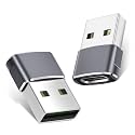 Basesailor USB to USB C Adapter,Type C Female to USBA Male Converter Gray