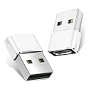 Basesailor USB to USB C Adapter,Type C Female to USBA Male Converter White