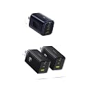 Baseus 2 Pack 65W Charging Block, PPS 3-Port Fast Compact Charger & Baseus PICOGO 67W USB C Charger, Smallest 3 Port Fast Charging Block with Foldable Plug