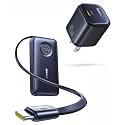 Baseus PicoGo 45W Charger Bundle with Baseus Enercore 45W Power Bank 10000mAh, Built-in Retractable USB-C Cable, for iPhone 16/15 Series, Samsung, Google Pixel, iPad, AirPods