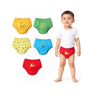 superbottoms basic brief for kids  unisex 100 pure cotton innerwear  breathable amp soft kids underwear  baby brief i pack of 5