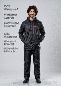 Basics IND Solid Unisex Rain Suit