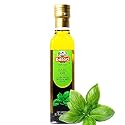 Basil Extra Virgin Olive Oil for Dipping and Tasting 8.5 Fl Oz (250 ml)