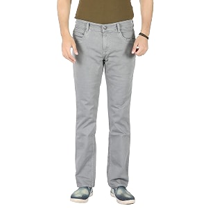 basilio cotton knitted fabric stretchable denim regular fit mid rise jeans pant for men