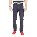 Basilio Cotton Knitted Fabric Stretchable Denim Regular Fit Mid Rise Jeans Pant for Men