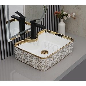 impoarted ceramic wash basin  luxurious wash basin table top bathroom sink wash 19 x 145 x 5 inch nctt-389