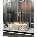 Impoarted Ceramic Wash Basin | Luxurious Wash basin Table Top Bathroom Sink Wash (19 x 14.5 x 5 INCH) NCTT-829