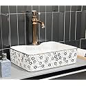 Impoarted Ceramic Wash Basin | Luxurious Wash basin Table Top Bathroom Sink Wash (19 x 14.5 x 5 INCH) NCTT-832