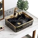 Luxury Table Top Sanitary Ware | Ceramic Tabletop Wash basin | Countertop Vessel Sink | Wash Basin Over Counter For Bathroom (19 x 14 x 5 INCH) NOVAC-012