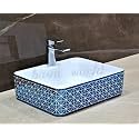 Latest Ceramic Wash Basin Countertop Tabletop Bathroom Sink Wash Basin (19 x 14.5 x 5 INCH) NC-182