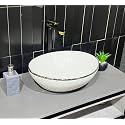 Wash Basin Countertop | Tabletop Ceramic Bathroom Sink | Wash Basin Over Counter | Wash Basin For Bathroom (16 x 13 x 6 INCH) NC 820