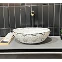 Wash Basin Countertop | Tabletop Ceramic Bathroom Sink | Wash Basin Over Counter | Wash Basin For Bathroom (16 x 13 x 6 INCH) NC 818