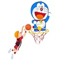 Basket Ball for Kids for Boys/Girls| Doremon Animal Basketball Set|Basketball Portable Set with Hanging Board, Ring Net for Indoor and Outdoor Games| Birthday &amp; Return Gift Set Standard