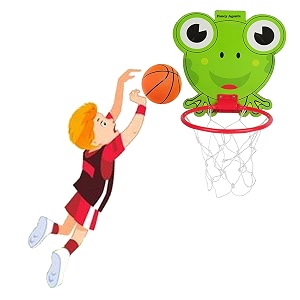 basket ball for kids for boys and girls toy basketball basketball portable set with hanging board ring net for indoor and outdoor games birthday amp return gift set standard
