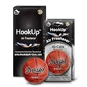 Basketball Car Air Freshener by HookUp - 2 Pack - Black Gold Scent (Extra Strong) | Unique Basketball Gift for Players, Coach, Fans | Hanging Car Accessory with Long Lasting Fresheners Smell