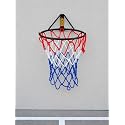 Basketball Ring Hoop Indoor & Outdoor Sports, Kids & Adult Shooting Practice Basketball (Three Color Net) (Pack of 1)