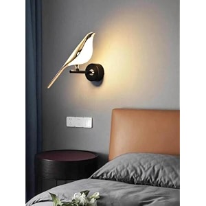 golden bird home decore led fancy wall lightnight lampdecorative lampliving roomcolorwarm whitenatural whitecold white