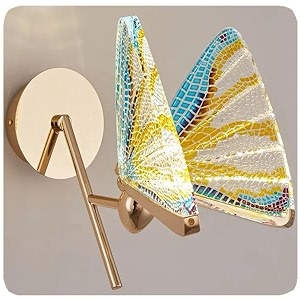 golden butterfly home decore led fancy wall lightnight lampdecorative lampliving roomcolorwarm whitenatural whitecold white