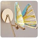 Golden Butterfly Home Decore Led Fancy Wall Light,Night Lamp,Decorative Lamp,Living Room,Color(Warm White+Natural White+Cold White)