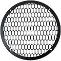 Bass Rockers 8" Metal Speaker Grill Cover HeavyDuty Hex Mesh Protective Grill Guard 8" Car Audio Speakers/Subwoofers, Universal Fit, Matte Black, 4-Hole Screw/Bolt Mount for Doors, Pods, Custom Boxes