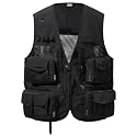 BASSDASH Men's Women's Utility Fishing Cargo Vest Outdoor Safari Photography Work Vest with Multi Pockets Mesh Back FV14