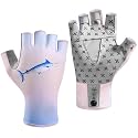 BASSDASH Unisex UPF 50+ Half Finger Sun Gloves Fingerless Breathable UV Protection for Fishing Hiking Kayaking Rowing FG02