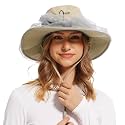 BASSDASH Unisex UPF 50+ Mosquito Net Hat with Neck Flap FH17