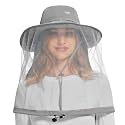 BASSDASH Unisex UPF 50+ Mosquito Net Hat with Neck Flap FH17