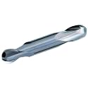 Bassett MDE-2B Series Solid Carbide General Purpose End Mill, TiCN Coated, 2 Flute, 30 Degrees Helix, Ball End, 0.75" Cutting Length, 5/16" Cutting Diameter, 3-1/2" Length (Pack of 1)