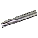 Bassett MSE-3 Series Solid Carbide General Purpose End Mill, TiAlN Coated, 3 Flute, 30 Degrees Helix, Radius Corner End, 0.75" Cutting Length, 17/64" Cutting Diameter, 2-1/2" Length (Pack of 1)