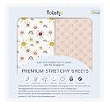 Bassinet Fitted Sheets Boho Rainbow for Baby