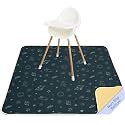 Basumee Splat Mat for Under High Chair, Waterproof &amp; Mess-Proof Floor Mat