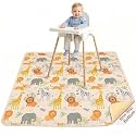 Basumee Splat Mat for Under High Chair, Waterproof &amp; Mess-Proof Floor Mat