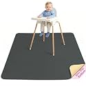 Basumee Splat Mat for Under High Chair, Waterproof &amp; Mess-Proof Floor Mat