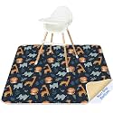 Basumee Splat Mat for Under High Chair, Waterproof &amp; Mess-Proof Floor Mat