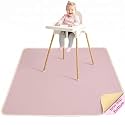 Basumee Splat Mat for Under High Chair, Waterproof &amp; Mess-Proof Floor Mat