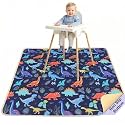 Basumee Splat Mat for Under High Chair, Waterproof &amp; Mess-Proof Floor Mat