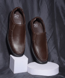 bata mens 8554 robert brown formal slipon shoes slip on for men