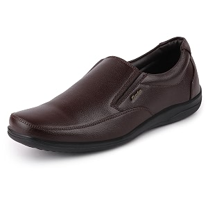 Bata Mens 851-4912-40 Brown Formal Dress Slip