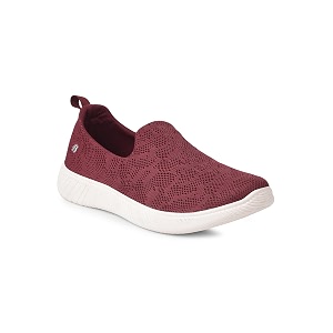bata women casual sneaker shoes - maroon