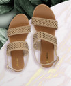 Bata Women Wedges Sandal Beige 4