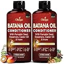 Batana Oil Conditioner for Hair Growth, Biotin & Argan, Citrus, 2 Pack