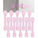 Bates- Child Safety Strap Locks, 10 Pack, Pink