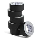Bates Gaffers Tape - 2 Inch x 23 Yard, 6 Pack, Black, Multi-Use
