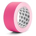 Bates- Gaffers Tape 2 Inch x 23 Yards, Pink Gaffer Tape 2 inch, Polyethylene-Coated Cloth, Non-Reflective, No Residue