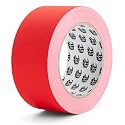 Bates- Gaffers Tape 2 Inch x 23 Yards, Red Gaffer Tape 2 Inch, Polyethylene-Coated Cloth, Non-Reflective, No Residue