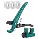 Bates- PEX Pipe Cutter, Cuts up to 1-1/4", Tube Cutter 1/8"-7/8", PTFE Seal Tapes, PEX Tools, Rubber Hose Cutter Tool, PEX Cutter Tool, PEX Cutters, Plastic Pipe Cutter, Pipe Cutters Plumbing