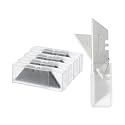 Bates- Utility Knife Blades, 40 Pack, Silver, Carbon Steel, Replacement Blade for Box Cutters with Plastic Case